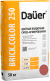 Кладочная смесь для облицовочного кирпича Dauer BRICK.COLOR 250 красный, армированная, 50 кг, лето