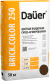 Кладочная смесь для облицовочного кирпича Dauer BRICK.COLOR 250 шоколадный, армированная, 50 кг, лето