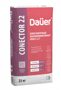 Плиточный клей высокоэффективный Dauer CONECTOR® 22, зима, 25 кг Плиточный клей высокоэффективный Dauer CONECTOR® 22, зима, 25 кг