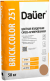 Смесь кладочная цветная армированная DAUER BRICK.COLOR 251, светло-коричневый, 50 кг, лето