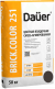 Смесь кладочная цветная армированная DAUER BRICK.COLOR 251, темно-коричневый, 50 кг, лето