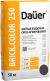 Кладочная смесь для облицовочного кирпича Dauer BRICK.COLOR 250 антрацитовый, армированная, 50 кг, лето