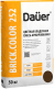 Цветная кладочная смесь Dauer BRICK.COLOR 252 армированная (для клинкера), темно-коричневый, 50 кг, лето 